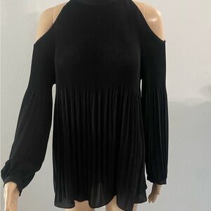 Ralph Lauren Black Cold Shoulder Blouse